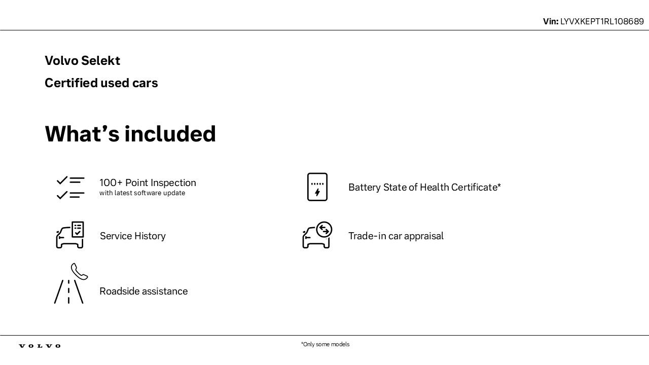 Volvo Recharge Pure Electric - single motor